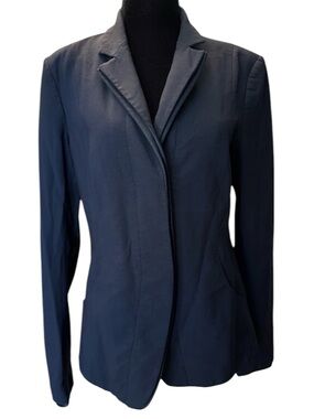 Theory wool blazer dark navy size 10